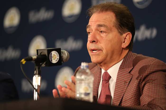 Nick Saban at the Citrus Bowl